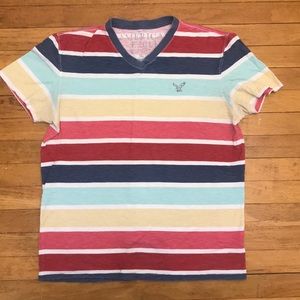 Shirt sleeve America Eagle striped t shirt
